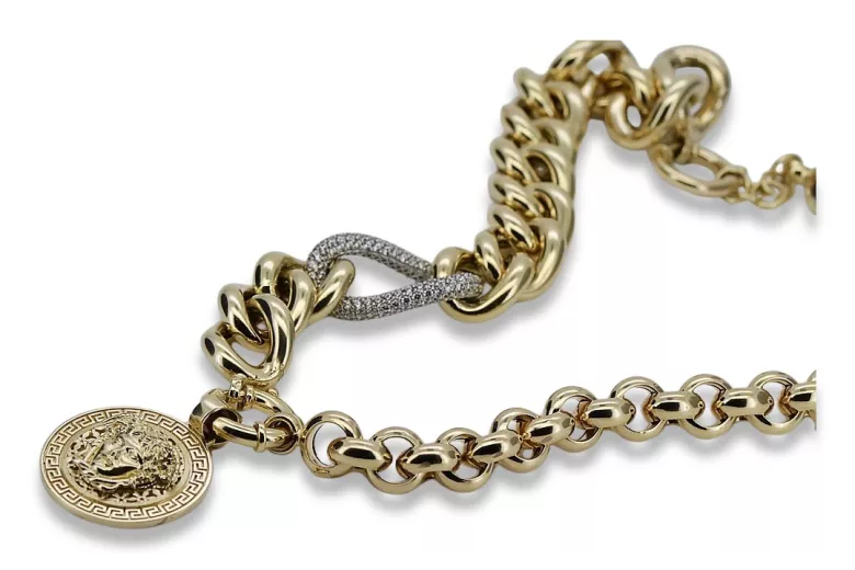 Pendentif en or ★ Zlotychlopak.pl ★ Gold Hallmark 585 333 Prix bas