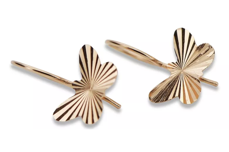 Boucles d'oreilles en or ★ https://zlotychlopak.pl/fr/ ★ Gold sample 585 333 Low price!