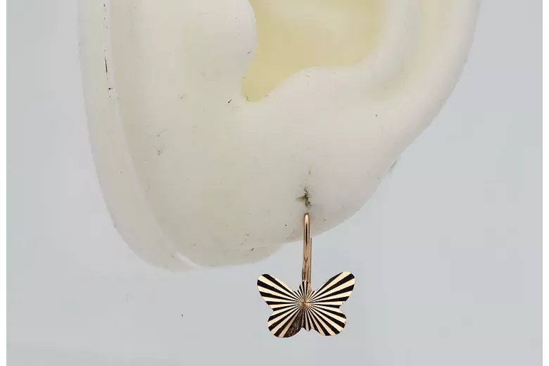 Boucles d'oreilles en or ★ https://zlotychlopak.pl/fr/ ★ Gold sample 585 333 Low price!