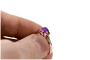 Ruso soviético rosa 14k 585 oro Alexandrite Ruby Esmeralda zafiro anillo Zircon vrc014