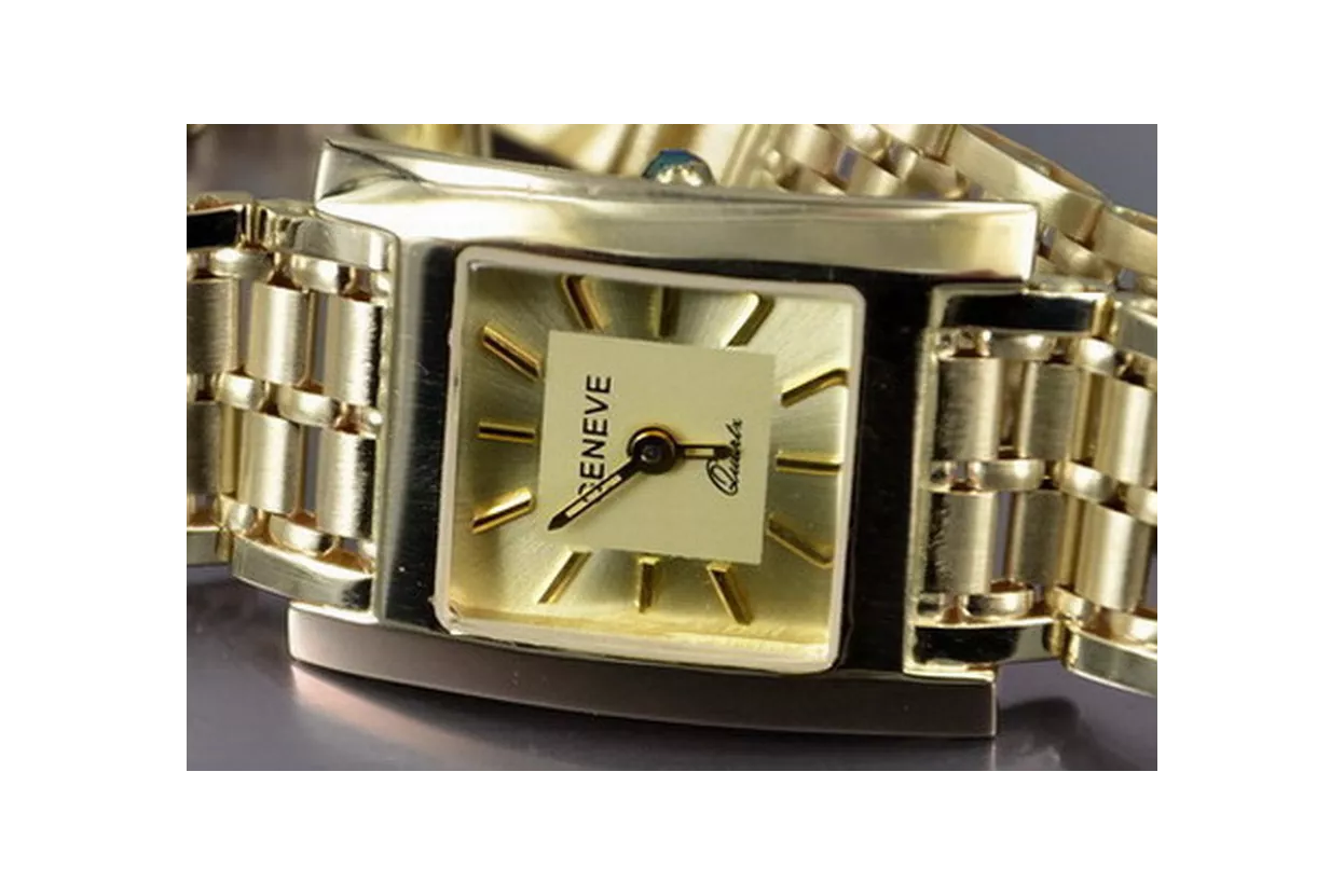 Reloj para hombres de oro Geneve ★ https://zlotychlopak.pl/es/ ★ Pureza de oro 585 333 Precio bajo!