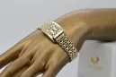 Gold men's watch Geneve ★ zlotychlopak.pl ★ Gold purity 585 333 Low Price!