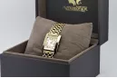 14K Gold Rectangular Women's Watch, Italian, No Nickel