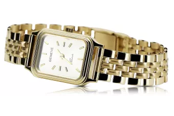 Gold men's watch Geneve ★ zlotychlopak.pl ★ Gold purity 585 333 Low Price!
