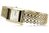 Gelbe 14k Gold Dame Uhr Geneve lw036ydy&lbw001y