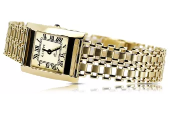Жіночий годинник із жовтого 14-каратного золота Geneve lw036ydgb&lbw001y