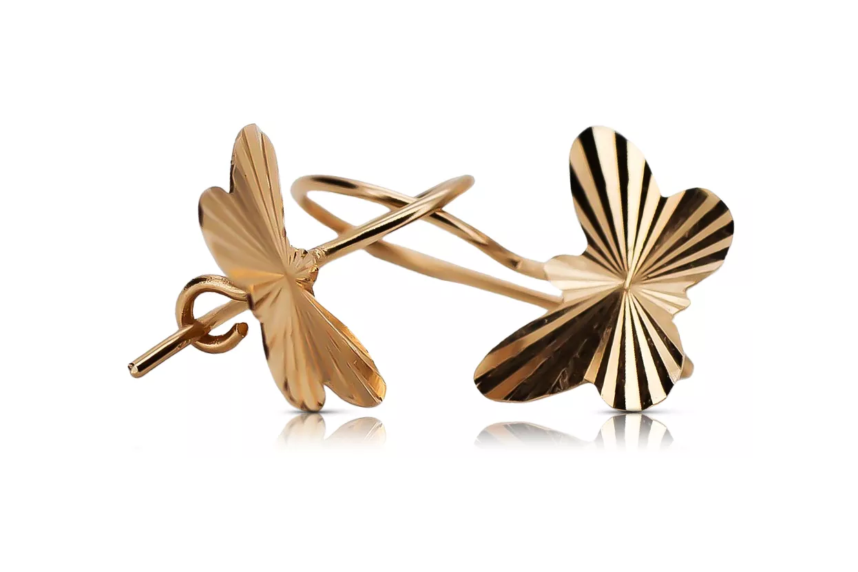 Boucles d'oreilles en or ★ https://zlotychlopak.pl/fr/ ★ Gold sample 585 333 Low price!