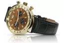 Reloj de hombre amarillo 14k 585 oro Geneve mw012y-br