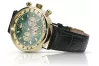 Желтые 14k 585 золотые мужские часы Geneve mw012y-gr