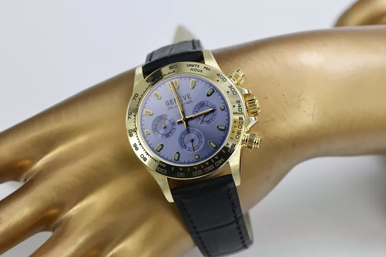 Gold men's watch Geneve ★ https://zlotychlopak.pl/ru/ ★ Золотая чистота 585 333 Низкая Цена!