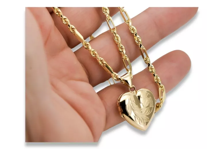 Pendentif en or ★ https://zlotychlopak.pl/fr/ ★ Échantillon d'or 585 333 prix bas