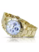 Gold men's watch Geneve ★ zlotychlopak.pl ★ Gold purity 585 333 Low Price!