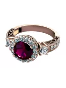 Ruby Original Vintage 14K Rose Gold Inel Vintage crc003r