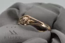 Ruso soviético rosa rosa 14k 585 oro Anillo vintage vrn071