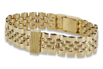 Lady Man 14k Braceletă de aur 585 ceas stil italian