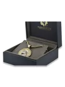 Jezus medallion & 14k gold hammer chain pj005yw20&cc047yw60