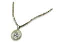 Jezus medallion & 14k gold hammer chain pj005yw20&cc047yw60