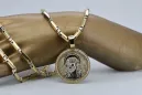 Jezus medallion & 14k gold hammer chain pj005yw20&cc047yw60