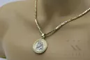 Jezus medallion & 14k gold hammer chain pj005yw20&cc047yw60