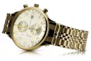 Gold men's watch Geneve ★ zlotychlopak.pl ★ Gold purity 585 333 Low Price!