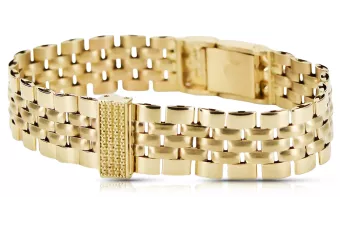 Lady Man 14k Gold Bracelet 585 Italian Watch Style coth003y&lbw008y