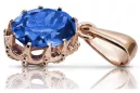 copy of Vintage rose 14k 585 gold sapphire pendant vpc008