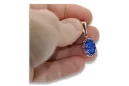 copie a Vintage Rose 14k 585 aur safir pandantiv vpc008