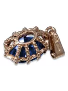 copy of Vintage rose 14k 585 gold sapphire pendant vpc008