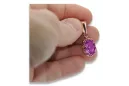 Vintage Rose 14k 585 gold amethyst Anhänger vpc008