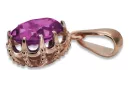 Vintage Rose 14k 585 gold amethyst Anhänger vpc008