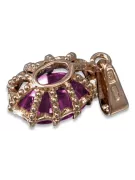 Vintage Rose 14k 585 gold amethyst Anhänger vpc008