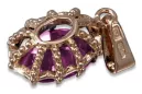 Vintage Rose 14k 585 gold amethyst Anhänger vpc008