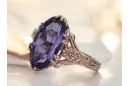 Rose soviétique russe 14k 585 or Alexandrite Ruby Emerald Sapphire Zircon ring vrc014