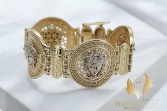 Yellow rose gold bracelet ★ russiangold.com ★ Gold 585 333 Low price