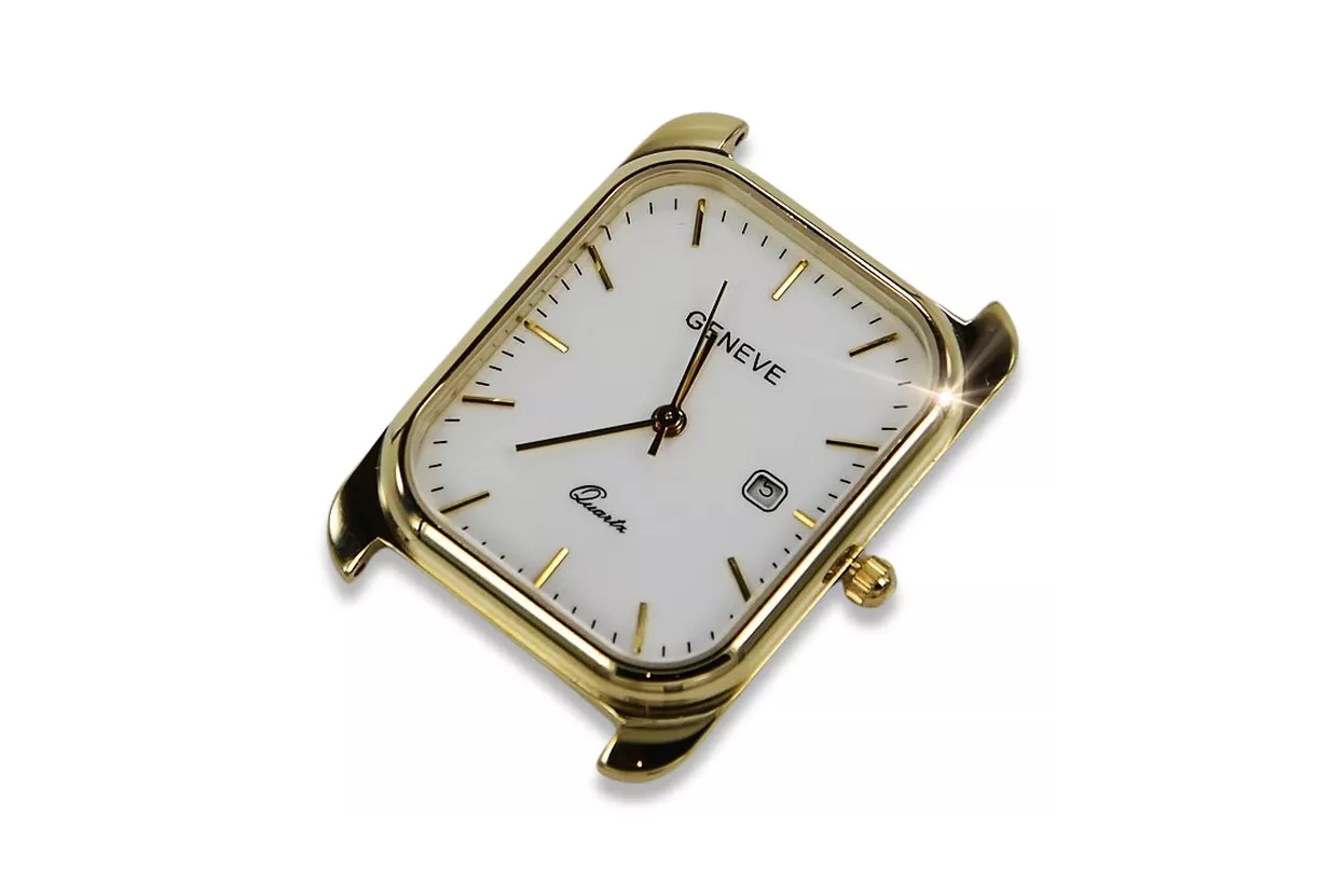 Reloj para hombres de oro Geneve ★ https://zlotychlopak.pl/es/ ★ Pureza de oro 585 333 Precio bajo!