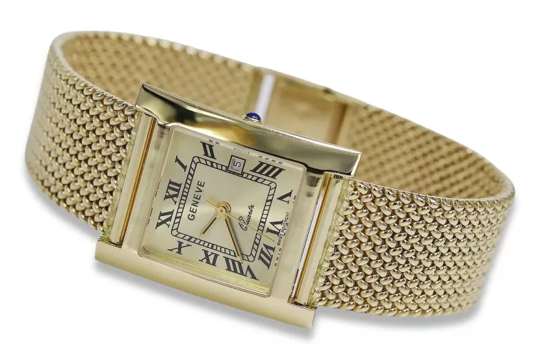 Montre hommes d'or Geneve ★ https://zlotychlopak.pl/fr/ ★ Pureté d'or 585 333 Low Price!