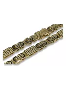 Gelbgold 14 K 585 Byzantinisches griechisches Armband cb050y