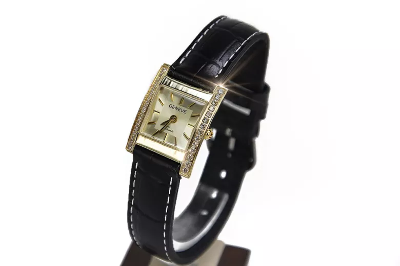 Reloj para hombres de oro Geneve ★ https://zlotychlopak.pl/es/ ★ Pureza de oro 585 333 Precio bajo!