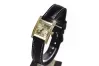 Amarillo 14k cuero de oro Lady reloj Geneve lw035ydg