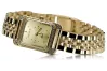 Amarillo 14k 585 oro Lady Reloj de pulsera Geneve lw054ydg