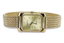 Gold men's watch Geneve ★ zlotychlopak.pl ★ Gold purity 585 333 Low Price!