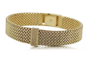 Lady Man 14k Braceletă de aur 585 ceas stil italian