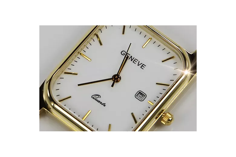 Reloj para hombres de oro Geneve ★ https://zlotychlopak.pl/es/ ★ Pureza de oro 585 333 Precio bajo!