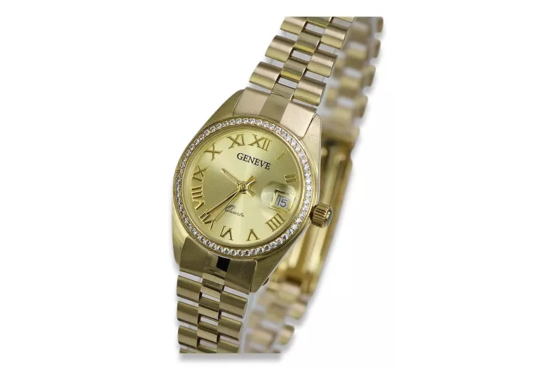 Gold Ladies watch ★ https://zlotychlopak.pl/fr/ ★ Pureté d'or 585 333 Low price!