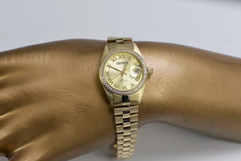 Gold Ladies watch ★ https://zlotychlopak.pl/fr/ ★ Pureté d'or 585 333 Low price!