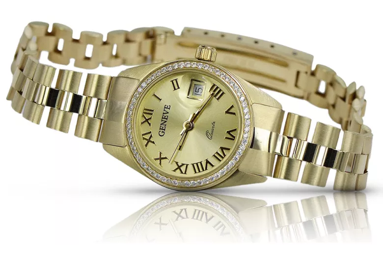 Gold Ladies watch ★ https://zlotychlopak.pl/fr/ ★ Pureté d'or 585 333 Low price!