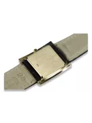 Yellow 14k 585 gold square men's Geneve watch mw010y