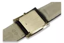 Yellow 14k 585 gold square men's Geneve watch mw010y