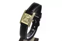 Yellow 14k 585 gold square men's Geneve watch mw010y