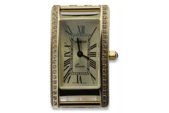 Amarillo 14k 585 oro señora reloj de Geneve lw104y